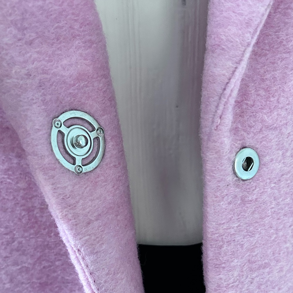 MNG Casual  ~ Wool Blend Elegant Pink Women's Coat. - Picture 12 of 12